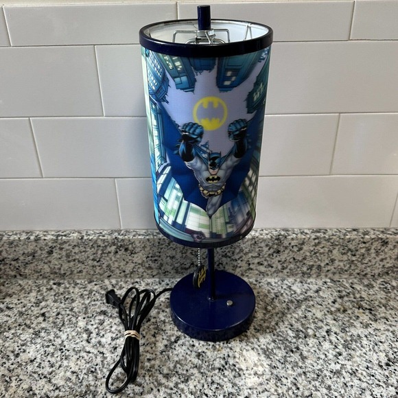 DC Comics Batman & Joker Lamp 3D Shade 2008 Rare Works - Picture 1 of 7